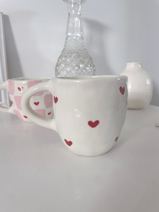 Pre order Red heart mug