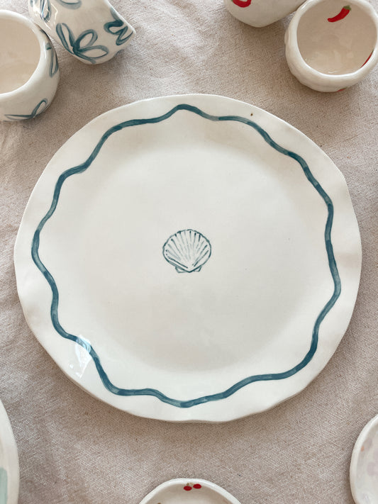 Seashell plate large