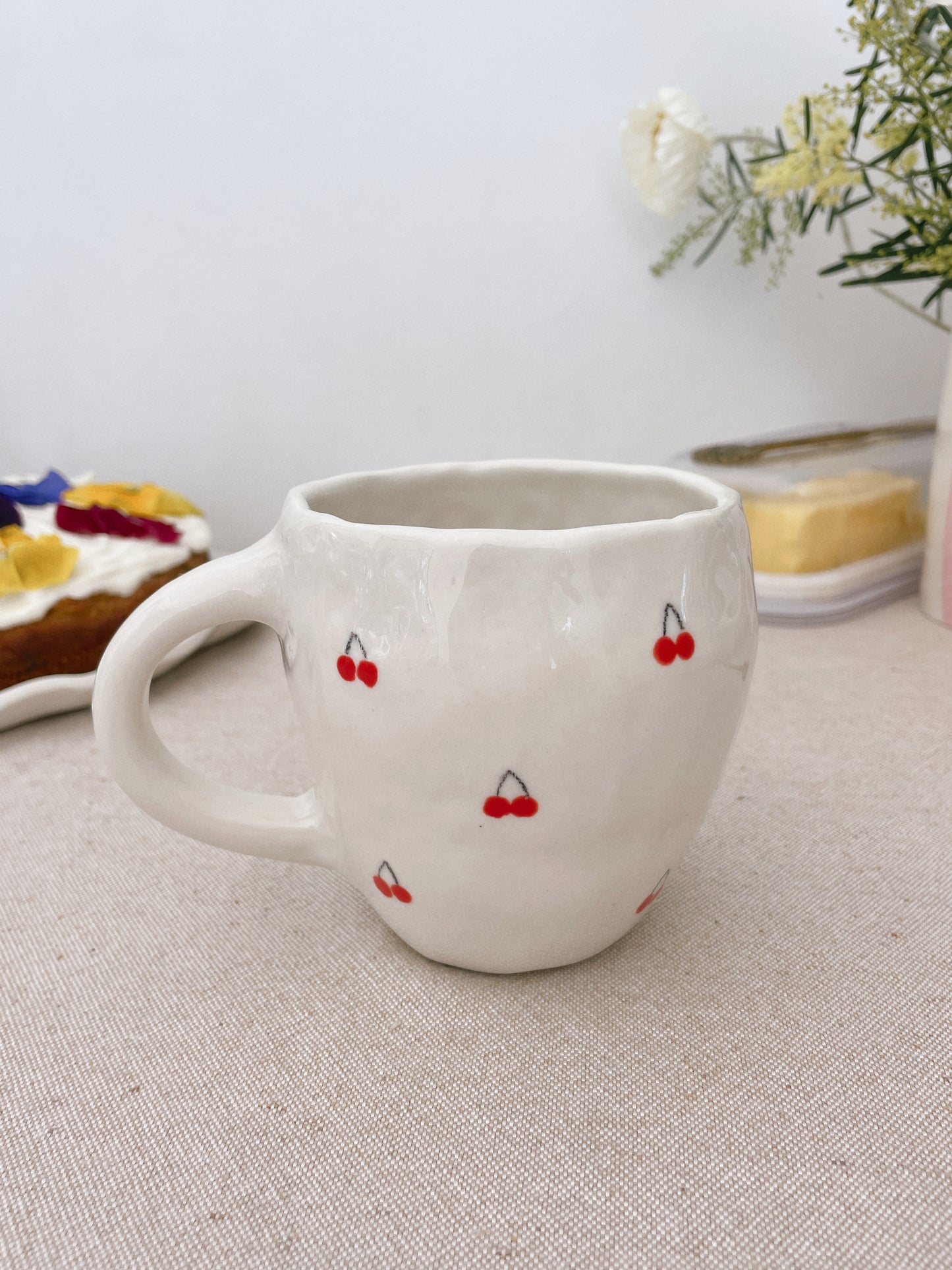 Cherry girl mug